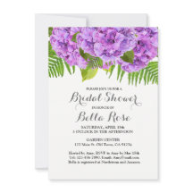 Lila Hydrangea-Brautdusche