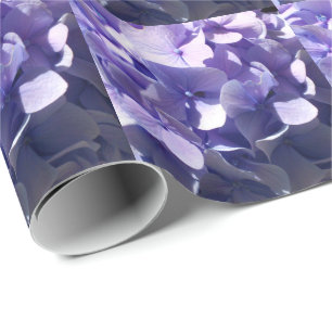 Lila Hydrangea Geschenkpapier