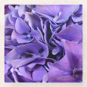 Lila Hydrangea-GlasUntersetzer LK Glasuntersetzer