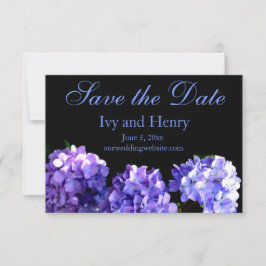 Lila Hydrangea lila Blume Save the Date