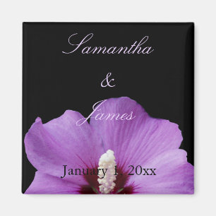 Lila Hydrangea Personal Wedding Magnet
