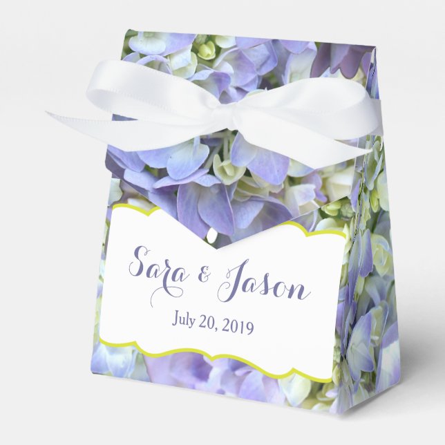 Lila Hydrangea Wedding Geschenkschachtel (Vorderseite)