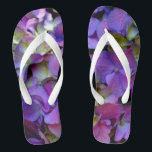 Lila Hydrangeas Flip Flops<br><div class="desc">lila Hydrangeas - Foto aus meinem Garten</div>