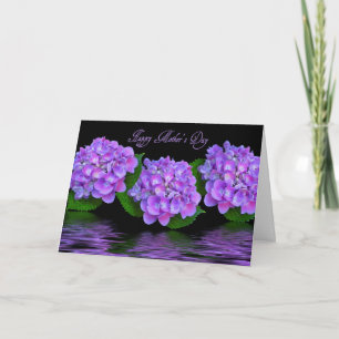 Lila Hydrangeas Karte