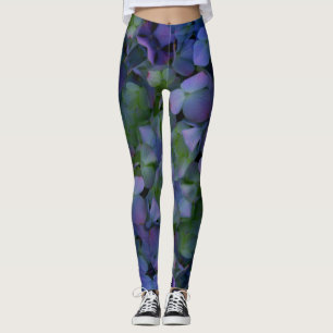 lila Hydrangeas Leggings