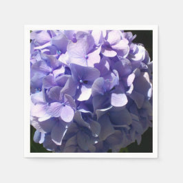 Lila Hydrangeas-Lila-Blumen Serviette