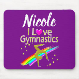 LILA I LIEBE GYMNASTICS-DESIGN MOUSEPAD