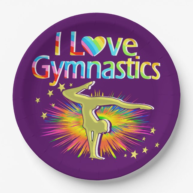 LILA I LIEBE GYMNASTICS LILA TELLER (Vorderseite)