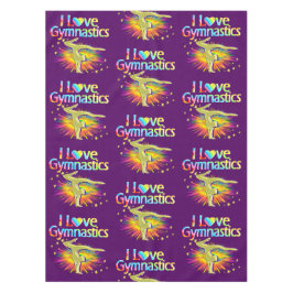 LILA I LIEBE GYMNASTICS TABELLENSCHUTZDECKUNG TISCHDECKE