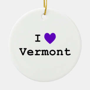 Lila I Liebe Vermont Keramikornament