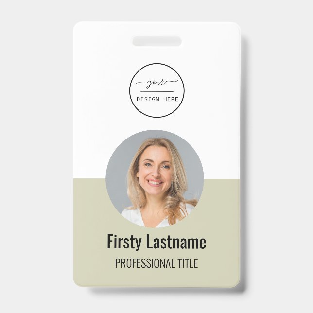 Lila ID-Karte | Modernes Minimalistisches Foto I Ausweis (Front)