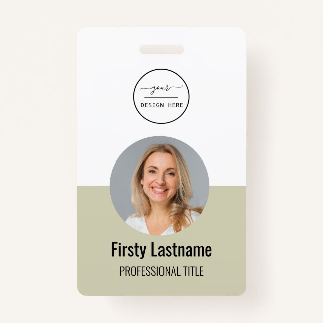 Lila ID-Karte | Modernes Minimalistisches Foto I Ausweis (Vorderseite)