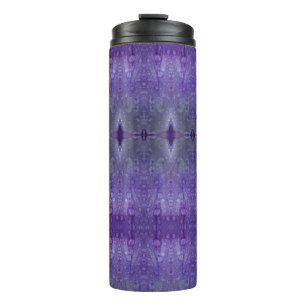 Lila Ikat 7 Thermosbecher