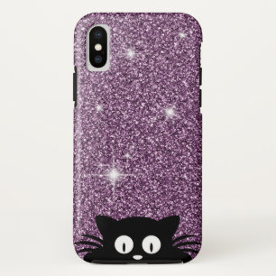 Lila Imitat-Glitzer-Schimmer-Beschaffenheit mit Case-Mate iPhone Hülle