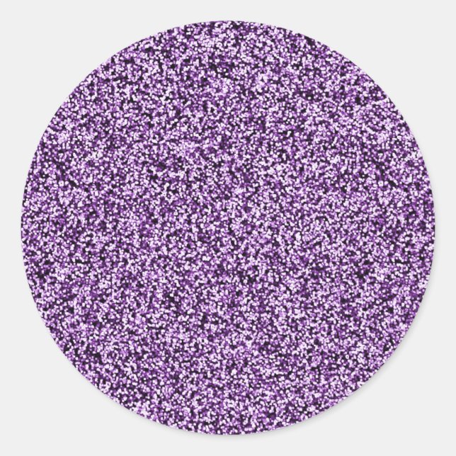 Lila Imitate Glitzer Umschlag Aufkleber (Vorderseite)