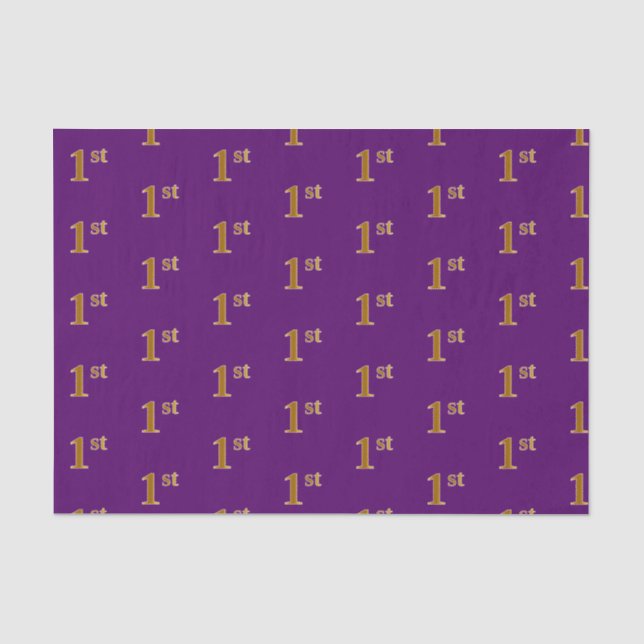 Lila, Imitate Gold 1. (First) Event Tissue Paper Seidenpapier (Vorderseite)