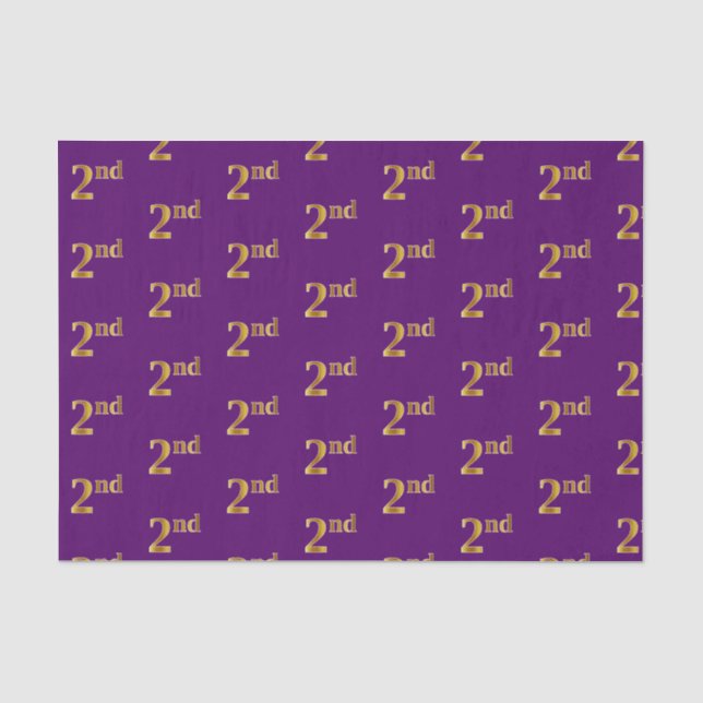 Lila, Imitate Gold 2. (Zweiter) Event Tissue Paper Seidenpapier (Vorderseite)
