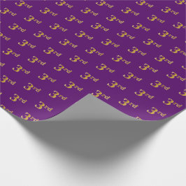 Lila, Imitate Gold 3. (3.) Event Wrapping Paper Geschenkpapier