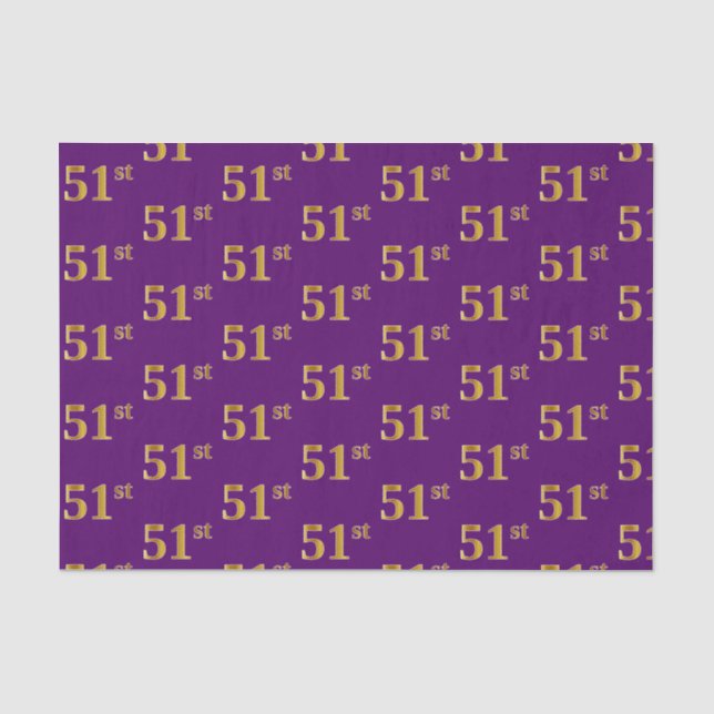 Lila, Imitate Gold 51. (51. Seidenpapier (Vorderseite)