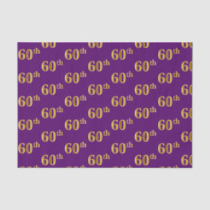 Lila, Imitate Gold 60. (Sechzigste) Veranstaltung Seidenpapier