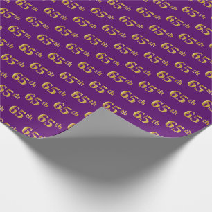 Lila, Imitate Gold 65. (65. Geschenkpapier