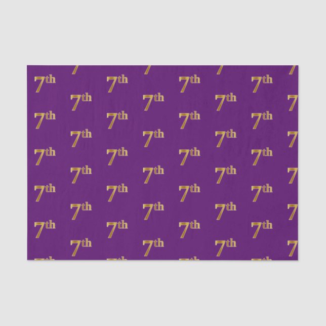 Lila, Imitate Gold 7. (7.) Event Tissue Paper Seidenpapier (Vorderseite)