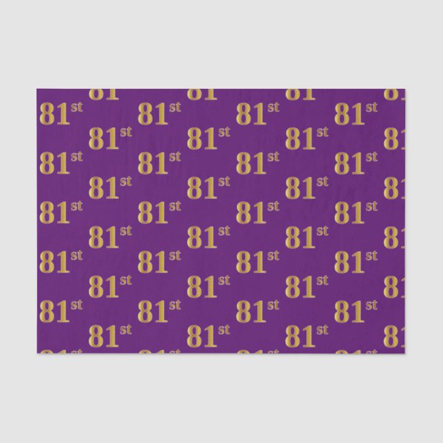 Lila, Imitate Gold 81. (81. Seidenpapier (Vorderseite)