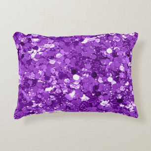Lila Imitate Sequin Glitzer Pop der Luxus Dekokissen