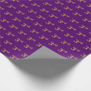 Lila, Imitats Gold 3. (Dritter) Event Geschenkpapier