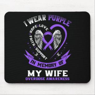Lila in Erinnerung an meine Ehefrau Arzneimittelüb Mousepad