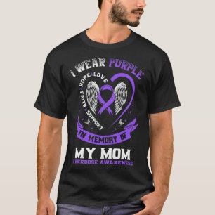 Lila in Erinnerung an meine Mama T-Shirt