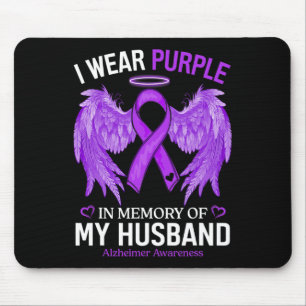 Lila in Erinnerung an meinen Mann Alzheimerheime Mousepad