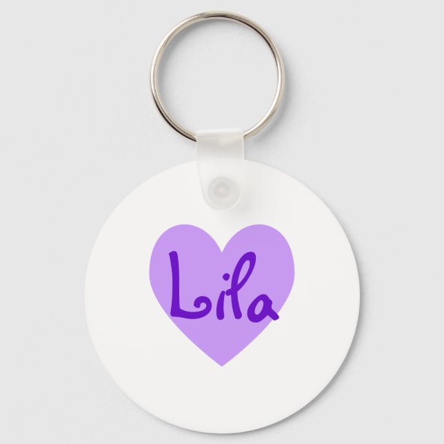 Lila in Lila Schlüsselanhänger (Vorderseite)
