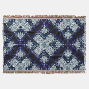 Lila Indigo Essence mittelalterliches Woven Throw Decke