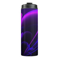 Lila Indigo Stylisierte Blume Half Corolla