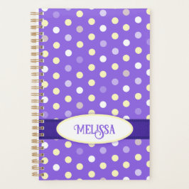 Lila individuelle Name Planer
