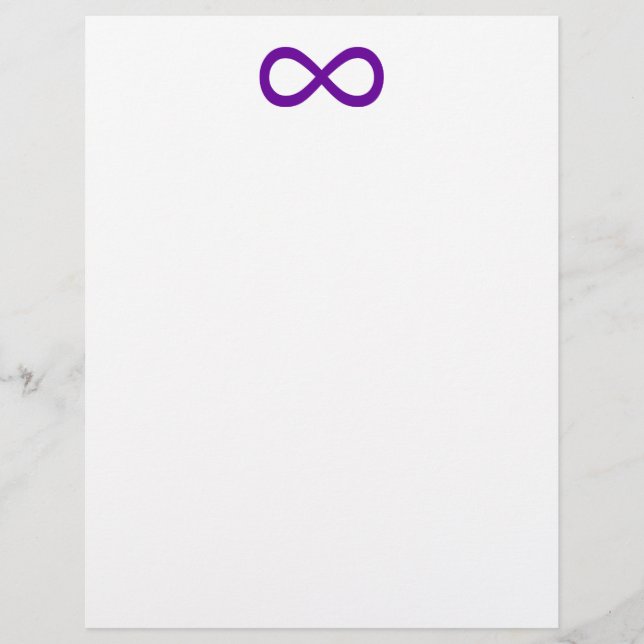 Lila Infinity-Symbol (Vorderseite)