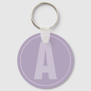 Lila Initial-Schlüsselanhänger für den LavenderLet Schlüsselanhänger