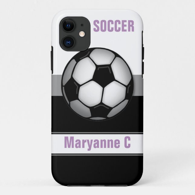 lila iPhone für den modernen Fußball-Ball 5 Fall Case-Mate iPhone Hülle (Rückseite)