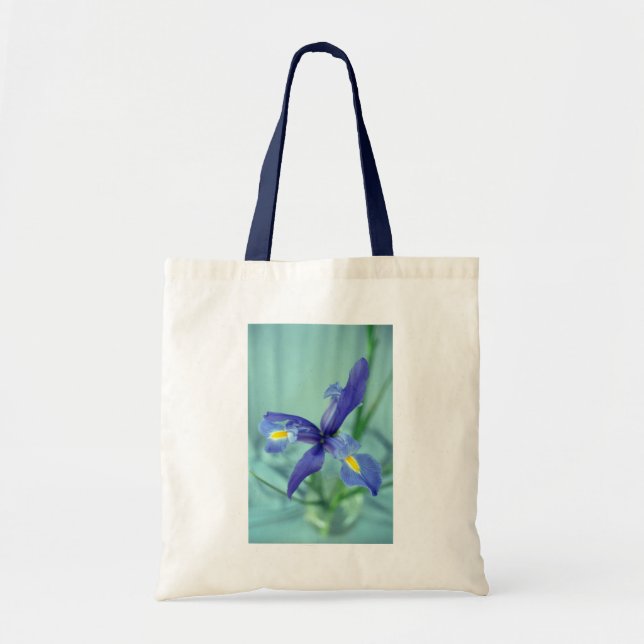 Lila Iris Blume Art Tragetaschen (Vorne)