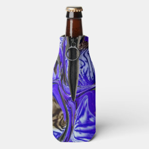 Lila Iris-Blume Flaschenkühler