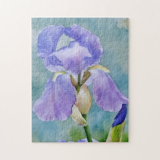 Lila Iris Blume Florenz (Vertikal)