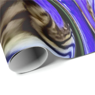 Lila Iris-Blume Geschenkpapier