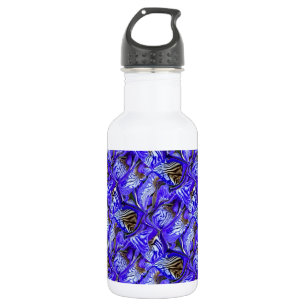 Lila Iris-Blume / geslandet / gekocht / Edelstahlflasche