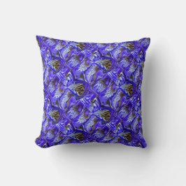 Lila Iris-Blume / geslandet / gekocht / Kissen