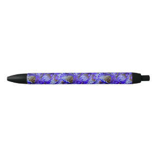Lila Iris-Blume / geslandet / gekocht / Kugelschreiber