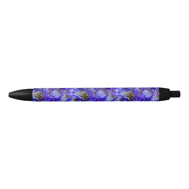 Lila Iris-Blume / geslandet / gekocht / Kugelschreiber (Vorderseite)