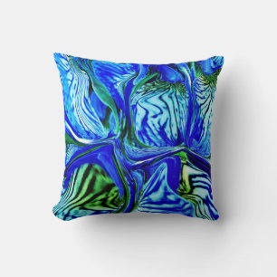 Lila Iris-Blume / Greenleaf / Kissen