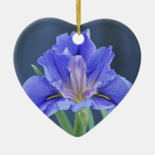Lila Iris-Blume Keramikornament