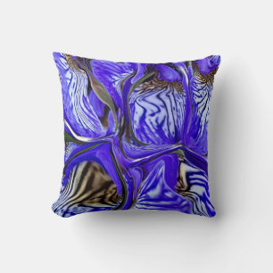 Lila Iris-Blume Kissen
